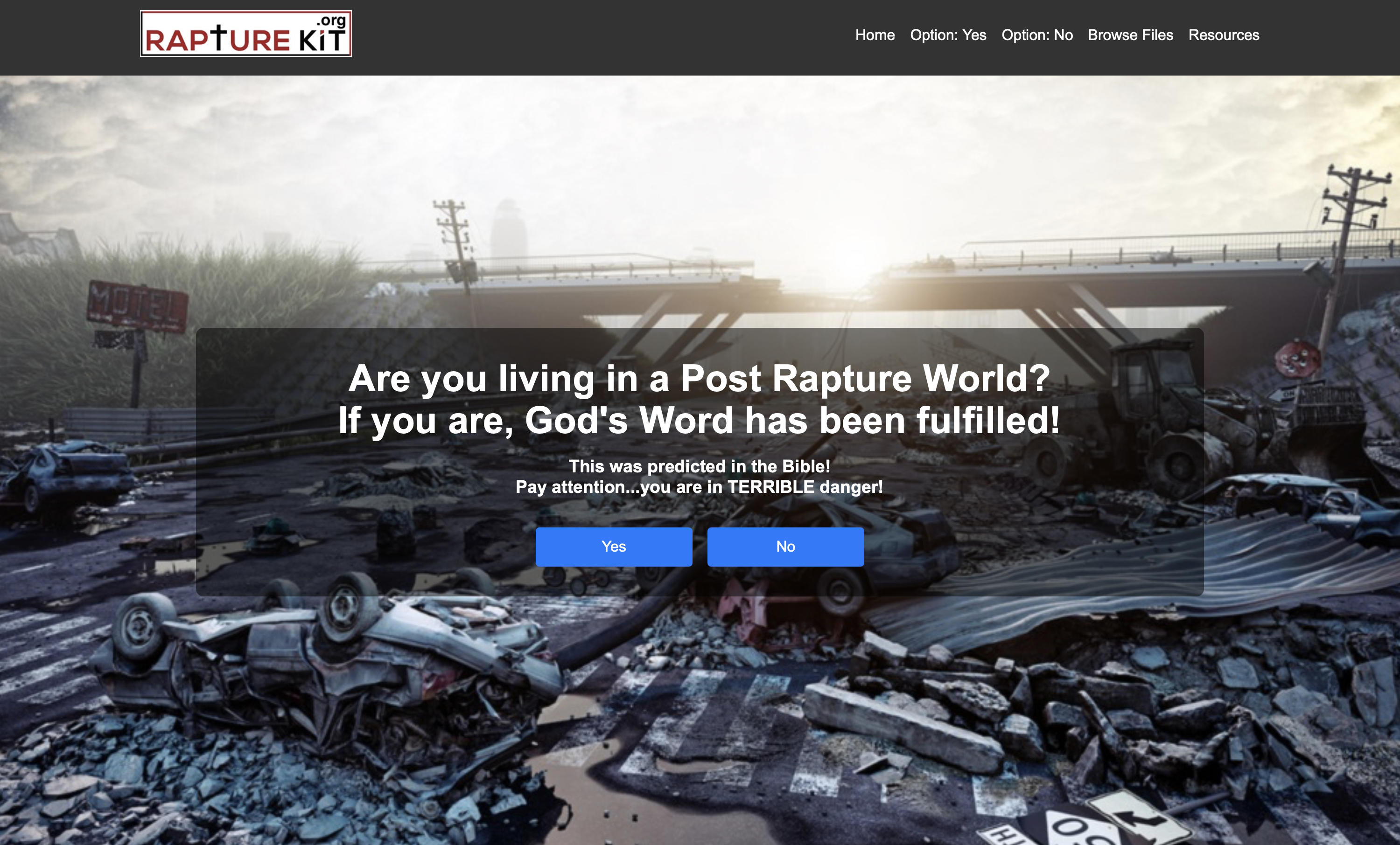 The Rapture Kit Home Page